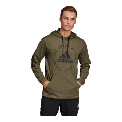 khaki hoodie adidas