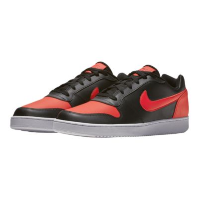 nike ebernon low red black