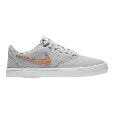 nike sb check solarsoft white canvas skate shoes