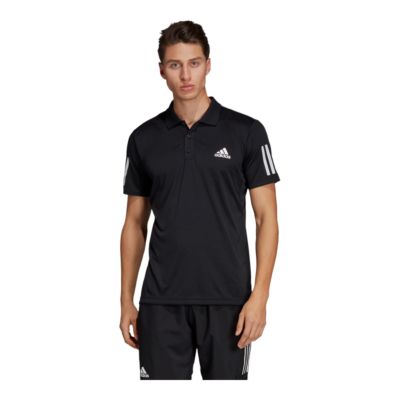 adidas black polo