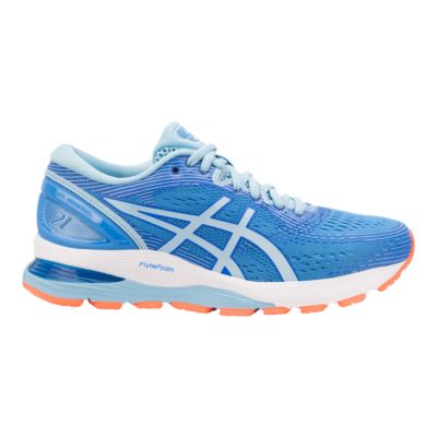 asics blue running shoes