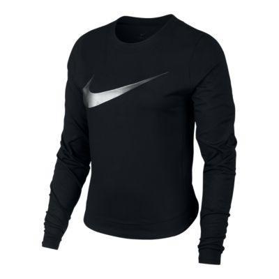 nike women's element long sleeve running shirt