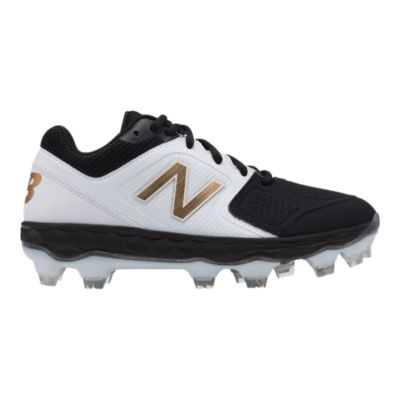 black and gold new balance cleats