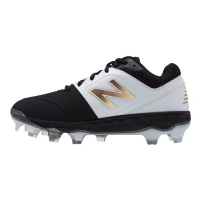 black and gold baseball cleats