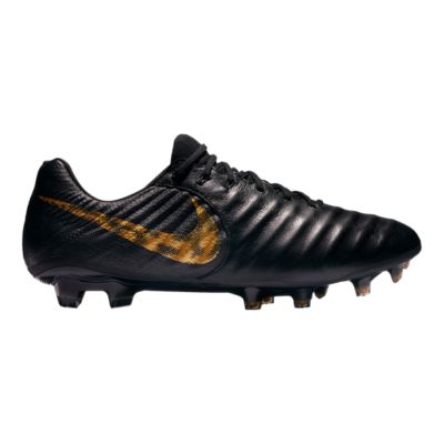 nike tiempo black and gold