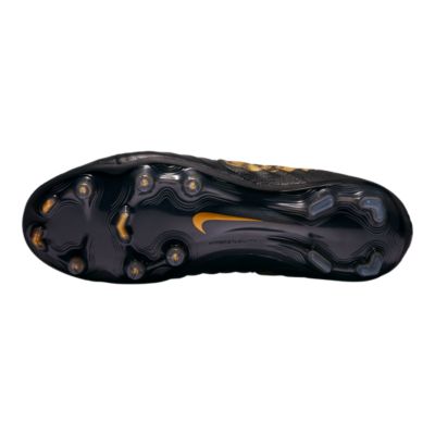 black and gold nike cleats
