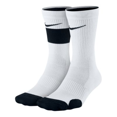 nike youth crew socks white