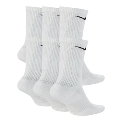 nike men's everyday plus cushion training crew socks 6 pack