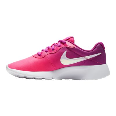 Nike Girls' Tanjun Print Shoes - Purple 