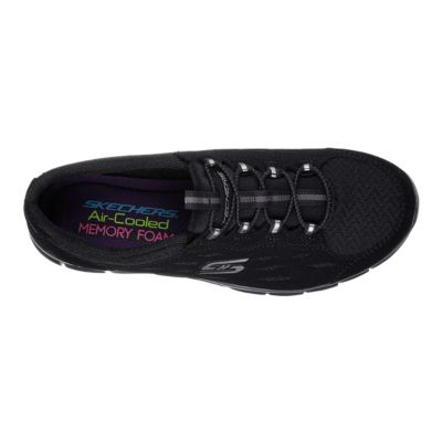 black skechers memory foam womens