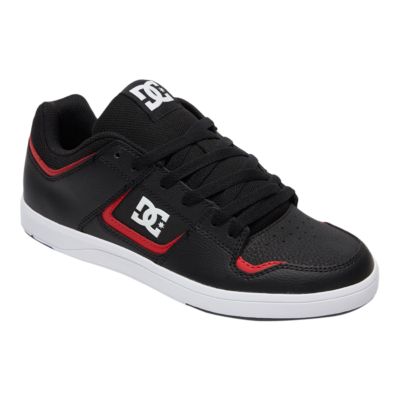 DC Men's Cure Skate Shoes - Black/Red 