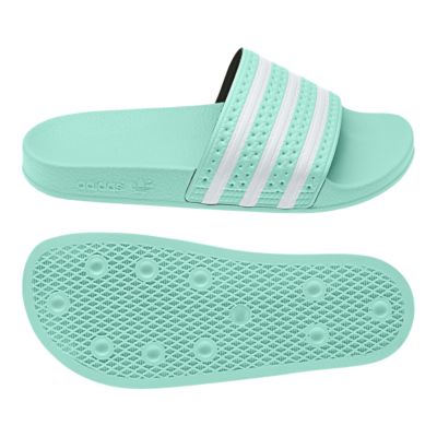 adidas mint green slides