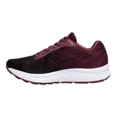 burgundy tennis shoes