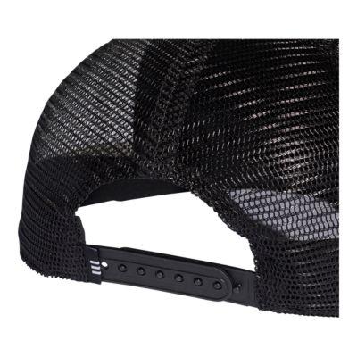 adidas black trucker hat