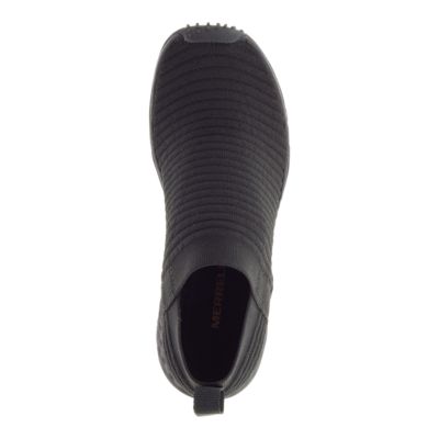 womens black laceless sneakers