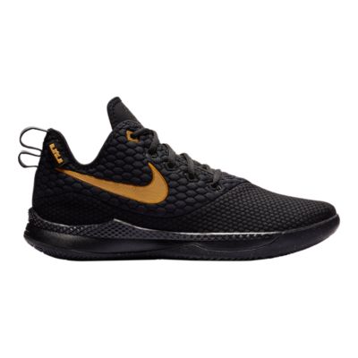 black and gold nike basketball shoes