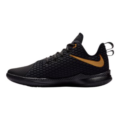 nike lebron witness iii black gold