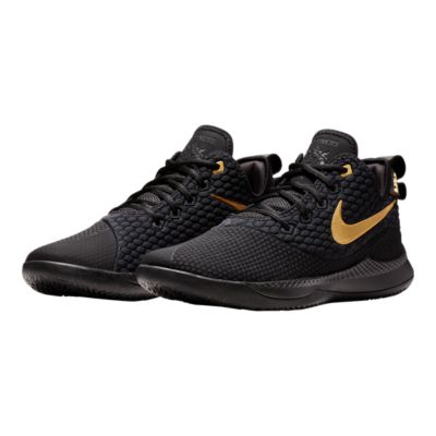 lebron witness 3 gold and black