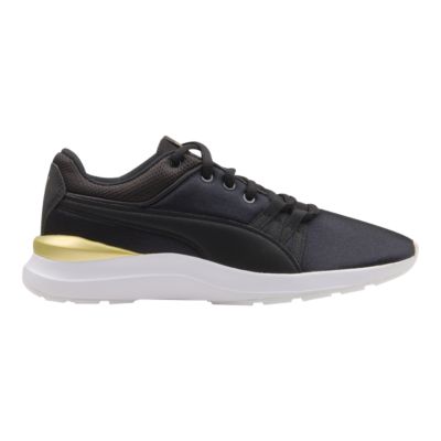 puma black casual shoes