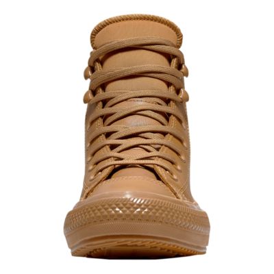 converse chuck taylor all star waterproof high top boot caramel