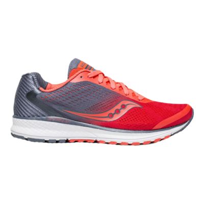 womens red saucony shoes