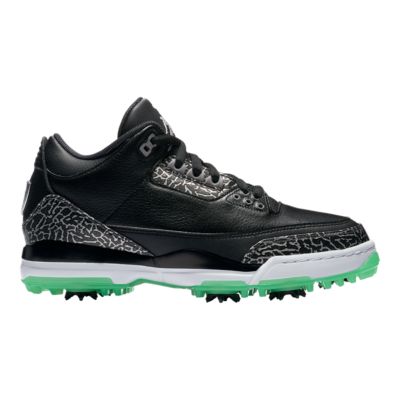 jordan 3 retro golf black green glow