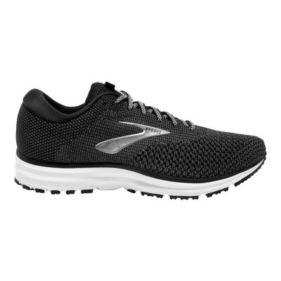 brooks black and white running shoes