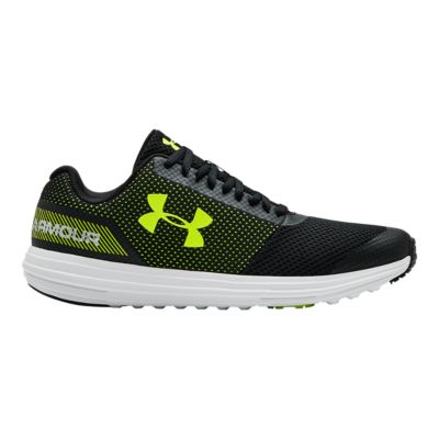 Under Armour Boys Surge Rn Grade School Shoes Black Yellow