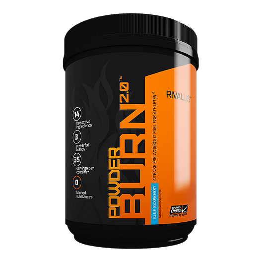 Rivalus Powder Burn 2.0 Pre-Workout Blue Raspberry | Sport Chek