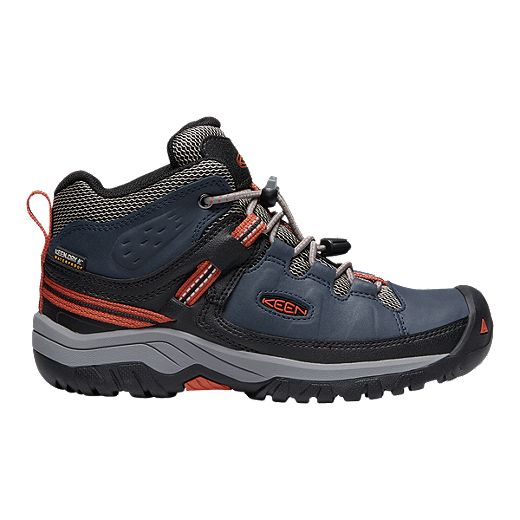Keen Boys Targhee Waterproof Walking Boots Blue Sports Outdoors Breathable 