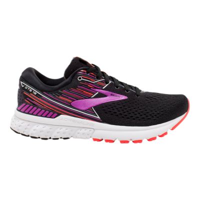 brooks adrenaline black running shoes