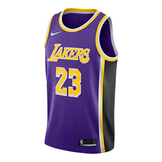LA Lakers Nike Men's LeBron James Statement Swingman Jersey ...