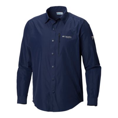 navy blue columbia shirt