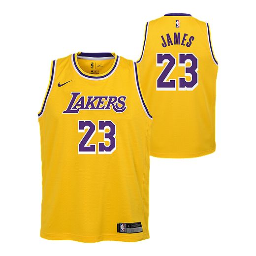 Youth Los Angeles Lakers LeBron James Icon Yellow Jersey