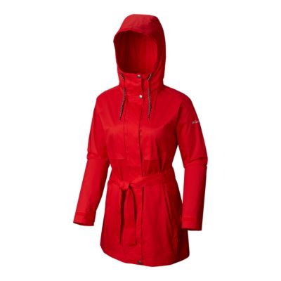 trench rain jacket with hood