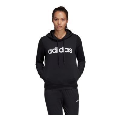 adidas women's essentials linear full zip fleece hoodie