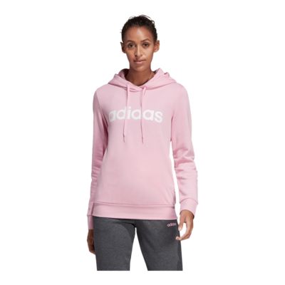 adidas men's essential linear pullover hoodie