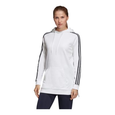 women's adidas 3 stripe pullover hoodie