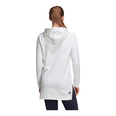 women's adidas 3 stripe pullover hoodie