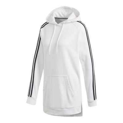 women's adidas 3 stripe pullover hoodie