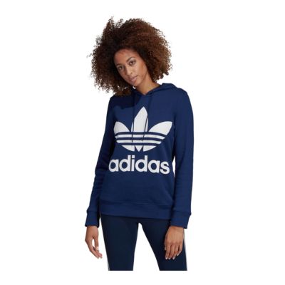 adidas trefoil hoodie women's