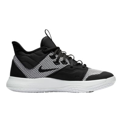 paul george 3 black and white