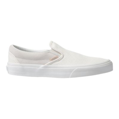 vans woven check slip on