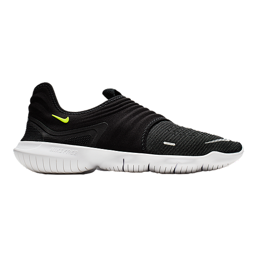 Nike Men's Free RN Flyknit 3.0 Running Shoes BlackGreenWhite Nike Men's Free RN Flyknit 3.0 Running Shoes BlackGreenWhite
