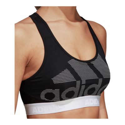 adidas Women's Don't Rest Alphaskin Logo Mid Sports Bra | Sport Chek