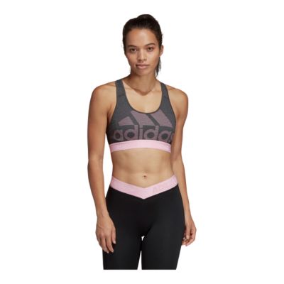 adidas logo bra