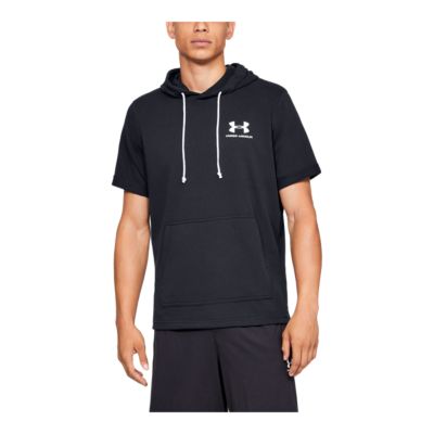 mens under armour short sleeve hoodie