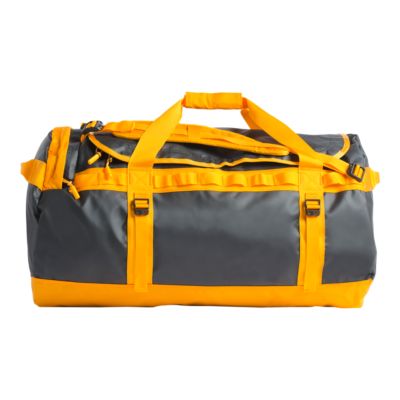 north face duffel bag orange