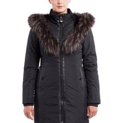 ladies long padded winter coats with hood