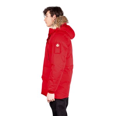 red guess windbreaker